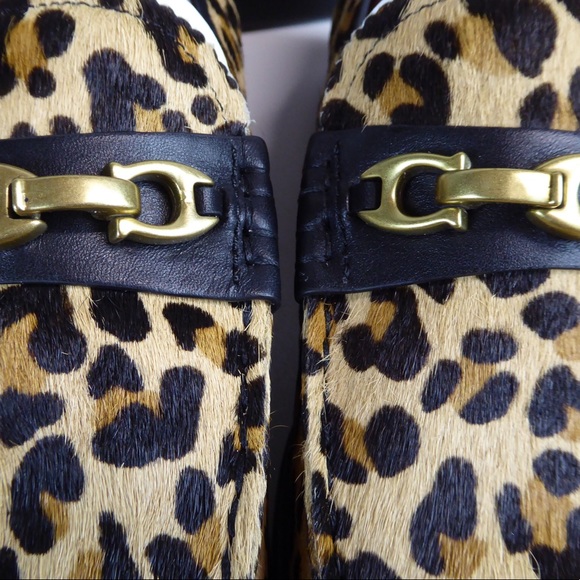 Coach Leopard Print Calf Leather Putnam Loafer NIB - Picture 4 of 8